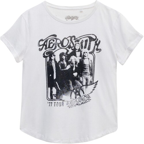 Vêtements Femme T-shirts manches longues Aerosmith TV2907 Blanc