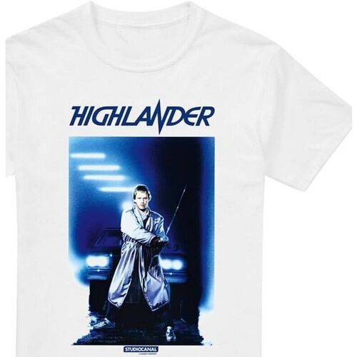 Vêtements Homme T-shirts manches longues Highlander TV2913 Blanc
