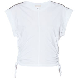 Vêtements Femme Débardeurs / T-shirts sans manche Liu Jo T-shirt avec strass Blanc