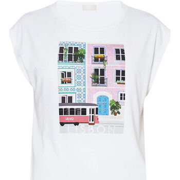 Vêtements Femme T-shirts Lace-up & Polos Liu Jo T-shirt avec imprimé Lisbon Autres