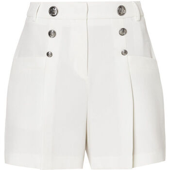 Vêtements Femme Destroyed Shorts / Bermudas Liu Jo Short stretch avec boutons Blanc