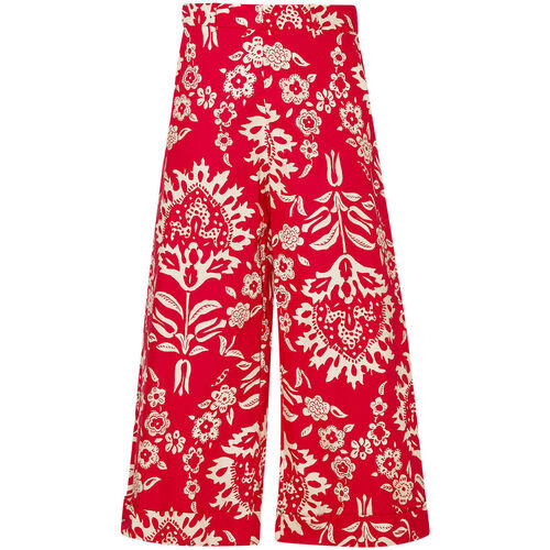 Vêtements Femme Pantalons Liu Jo Pantalon en coton imprimé Rouge