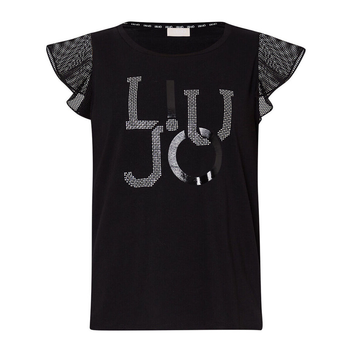 Vêtements Femme T-shirts & Polos Liu Jo T-shirt en jersey avec logo Noir