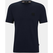 T-shirt homme col rond bleu avec logo