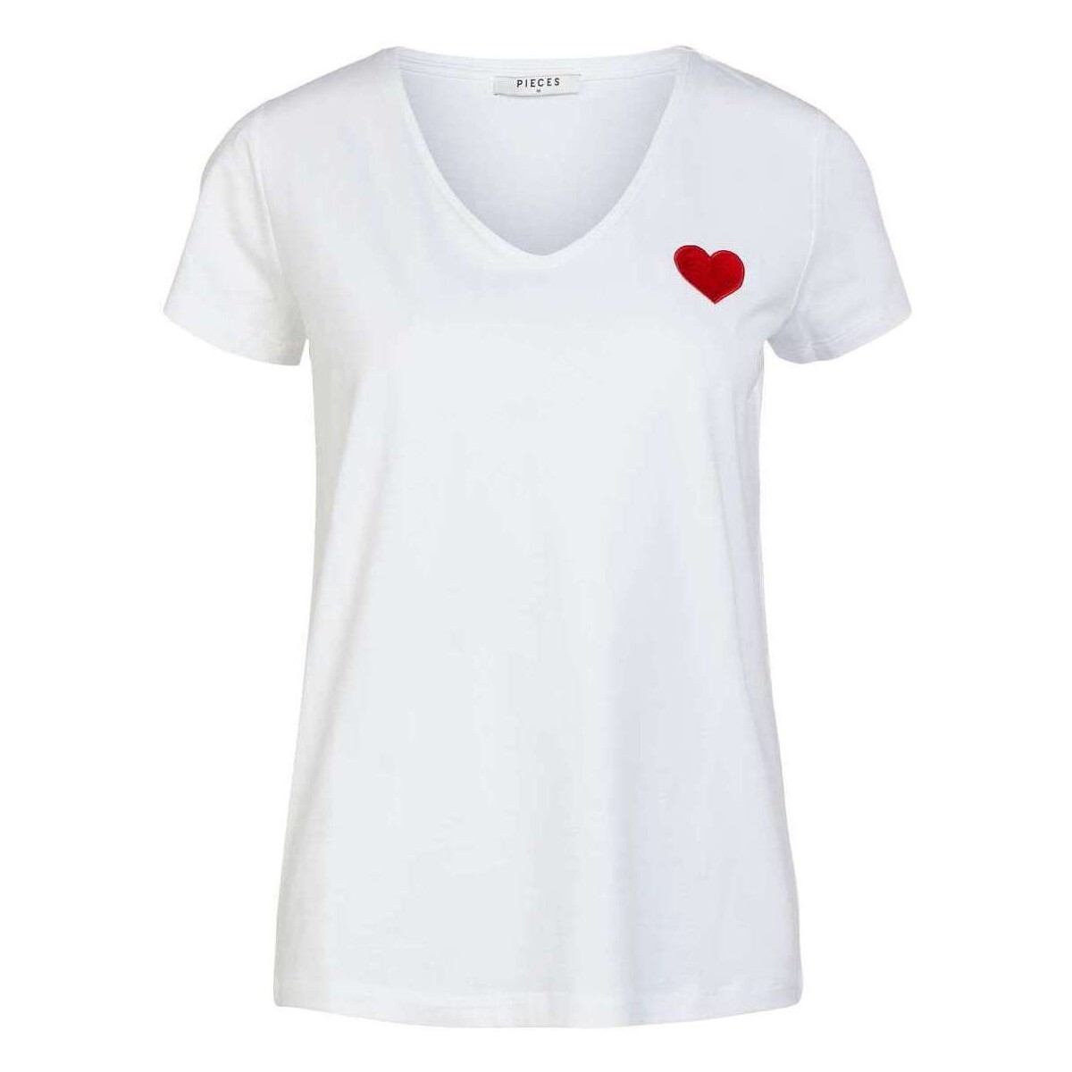 Vêtements Femme T-shirts manches courtes Pieces 162351VTPE24 Blanc
