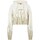 Vêtements Femme Sweats Vision Of Super Sweat-shirt court blanc  double flamme Blanc