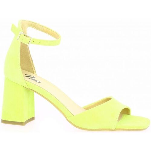 Chaussures Femme Bougies / diffuseurs Pao Nu pieds cuir velours Jaune