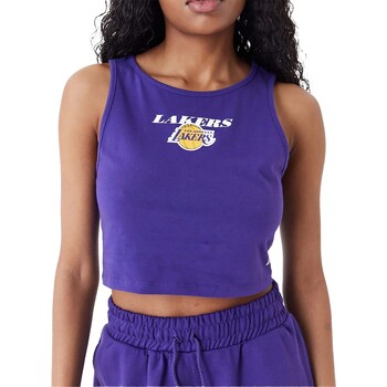 Vêtements Femme T-shirts & Polos New-Era Nba Team Logo Crop Tank Loslak  Trpagd Violet