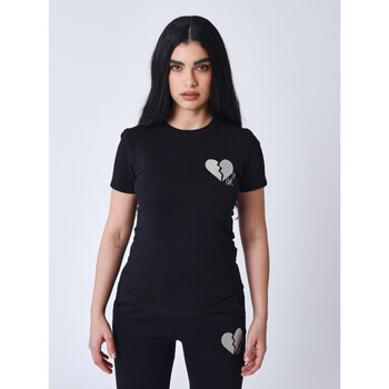 Vêtements Femme T-shirts & Polos Project X Paris Tee Shirt F231111 Noir