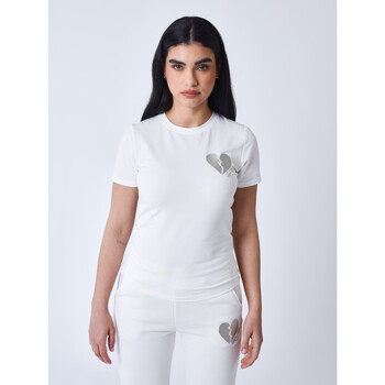 Vêtements Femme T-shirts & Polos Project X Paris Tee Shirt F231111 Blanc