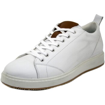 Chaussures Homme Baskets mode Imac Faire un retour, Cuir Douce - 552120 Blanc
