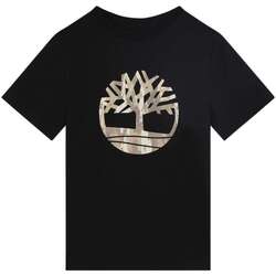 Vêtements Garçon T-shirts manches courtes Timberland 163476VTPE24 Noir