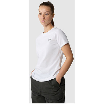 Vêtements Femme T-shirts manches courtes The North Face - W S/S SIMPLE DOME SLIM TEE Blanc