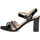 Chaussures Femme Sandales et Nu-pieds Caprice Sandale Haut Talon Noir Noir