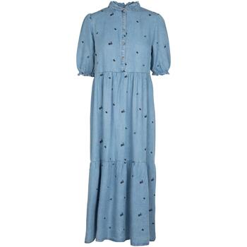 Vêtements Femme Robes longues T-shirts manches courtes Rosita stone clair robe Bleu