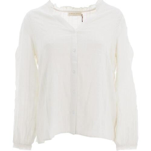 Vêtements Femme Chemises / Chemisiers Sade Rose Gilet Brenda blanc blouse Beige