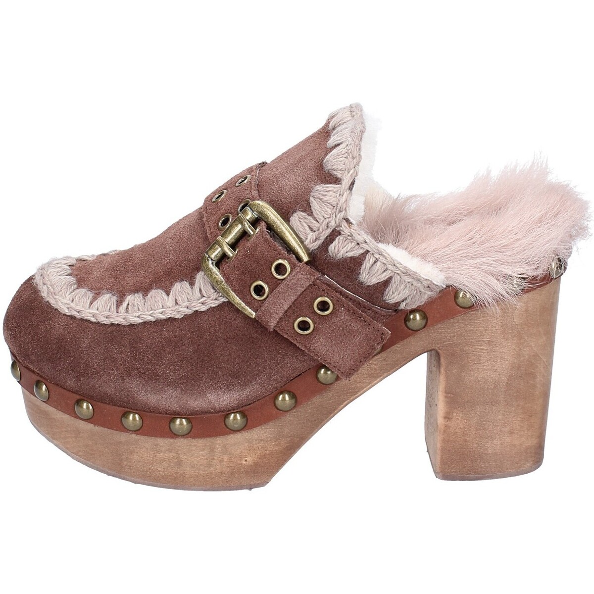 Chaussures Femme Sandales et Nu-pieds Mou EY649 Marron
