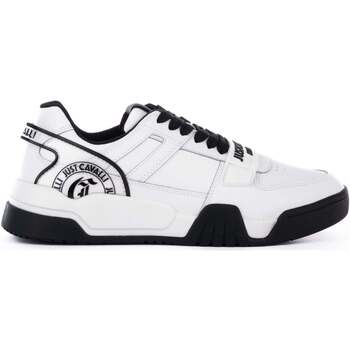 Chaussures Homme Baskets basses Roberto Cavalli Polos manches courtes Blanc