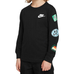 Vêtements Garçon T-shirts manches longues Nike 86L833 Noir