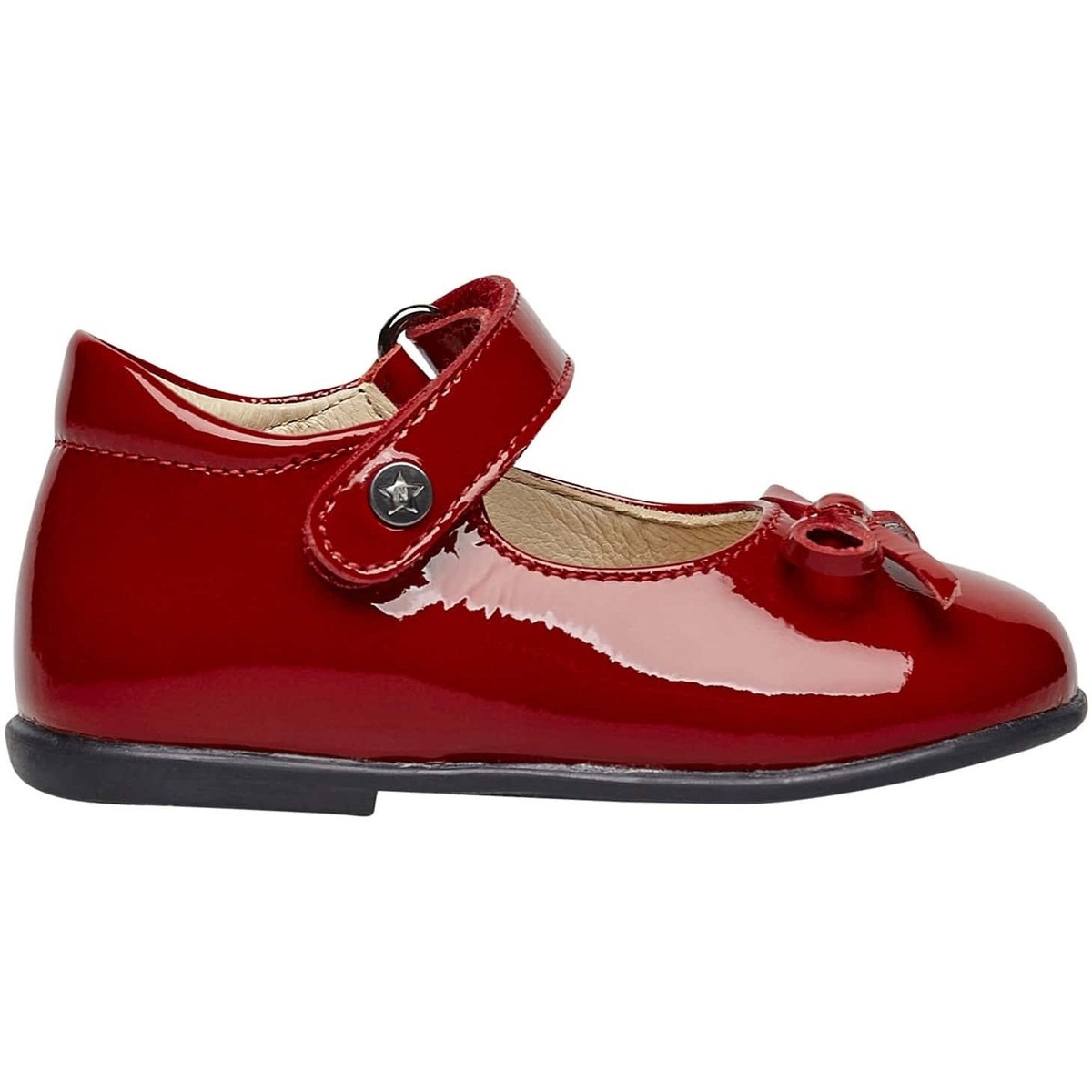 Chaussures Fille St. Pierre et Miquelon Ballerines en verni avec sangle BALLET Rouge