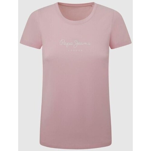 Vêtements Femme T-shirts & Polos Pepe Cord JEANS PL505202 NEW VIRGINIA Rose