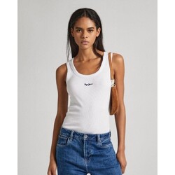 Vêtements Femme T-shirts & Polos Pepe jeans PL505854 LANE Blanc