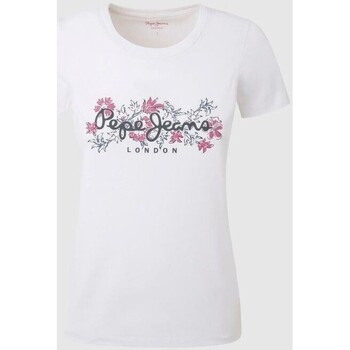 Vêtements Femme T-shirts & Polos Pepe jeans PL505834 KORINA Blanc