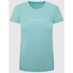 Vêtements Femme T-shirts & Polos Pepe jeans PL505202 NEW VIRGINIA Bleu