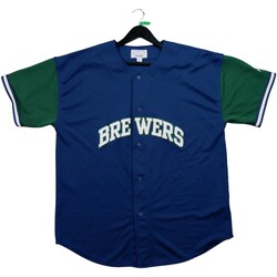 Vêtements Homme T-shirts S71GU0556 manches courtes Starter Maillot  Milwaukee Brewers MLB Marine