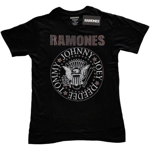 Vêtements Enfant T-shirts manches courtes Ramones  Noir