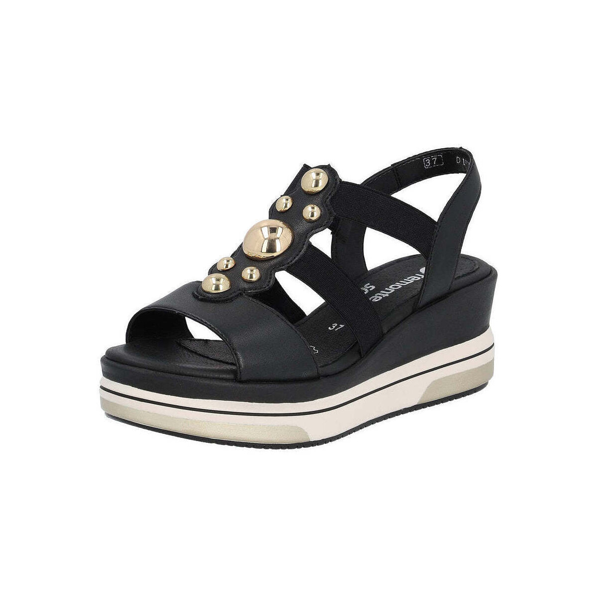 Chaussures Femme Sandales et Nu-pieds Remonte D1P52-02 Noir