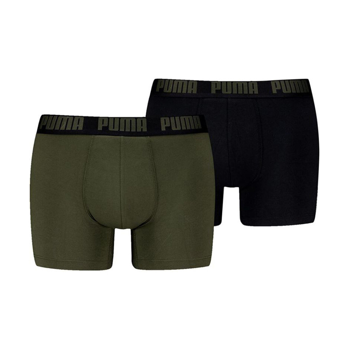 Sous-vêtements Homme Maillots de corps Puma MEN EVERYDAY BASIC BOXER 2P Vert