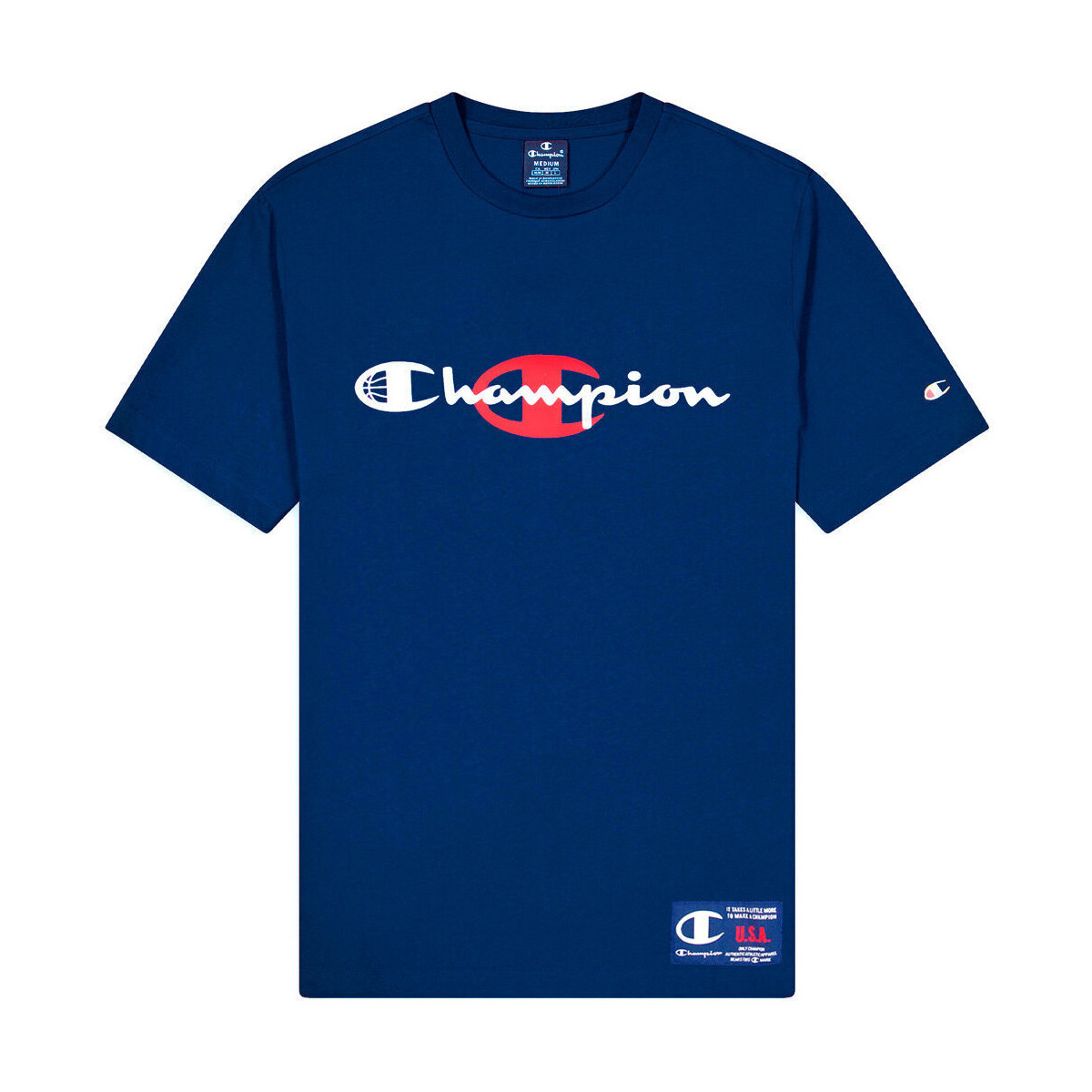 Vêtements Homme T-shirts manches courtes Champion Basketball tee Bleu