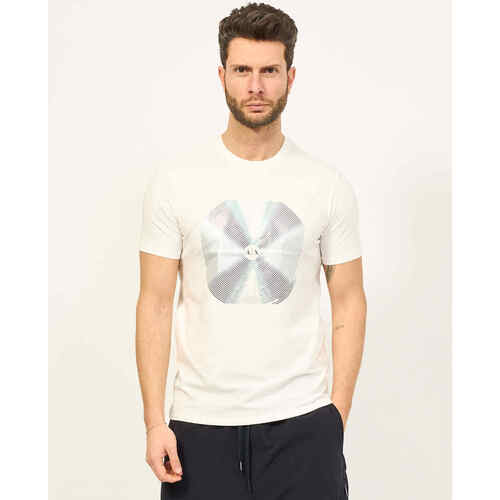 Vêtements Homme T-shirts & Polos EAX T-shirt  en jersey stretch Blanc
