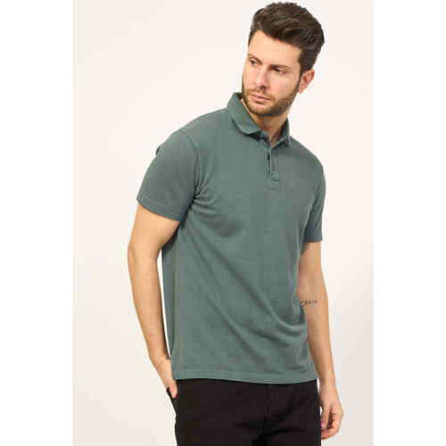 Vêtements Homme T-shirts & Polos EAX Polo homme  en coton piqué Vert