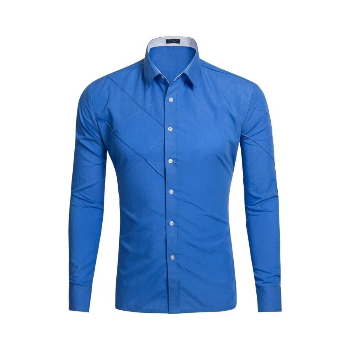Vêtements Homme Chemises manches longues Deli.s GD017 Bleu
