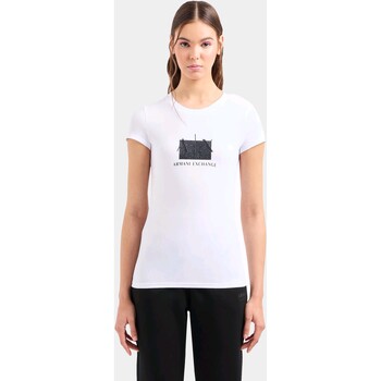 Vêtements Femme Débardeurs / T-shirts sans manche EAX 3DYT51 YJETZ Blanc