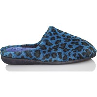 Chaussures Femme Chaussons Vulladi Femelle léopard CHAUSSURES intérieur Bleu
