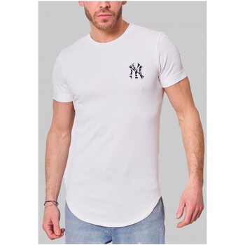 Vêtements Homme Nouveautés de cette semaine Kebello T-Shirt à motifs Blanc H Blanc