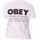 Vêtements Femme T-shirts manches courtes Obey T-shirt Visual Studios Femme White Blanc