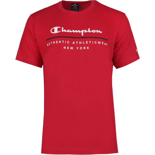 Vêtements Homme Polos manches courtes Champion Crewneck T-Shirt graphic Rouge