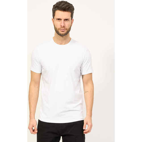 Vêtements Homme T-shirts & Polos EAX T-shirt  coupe classique en jersey de coton Blanc
