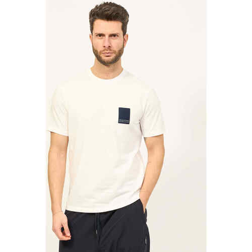 Vêtements Homme T-shirts & Polos EAX T-shirt  coupe classique en coton biologique Blanc