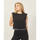 Vêtements Femme T-shirts & Polos Emporio Armani EA7 T-shirt boxy Logo Series  en coton biologique mélangé Noir