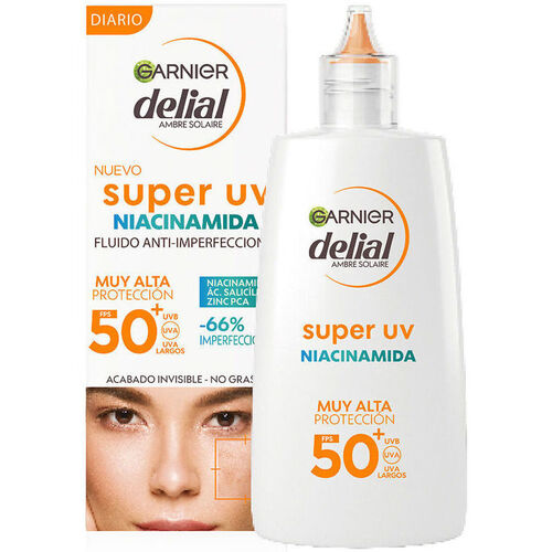 Beauté Skinactive Mask Tissu Ojos Garnier Delial Super Uv Niacinamide Anti-imperfections Spf50+ 