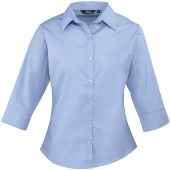 Vêtements Femme Chemises / Chemisiers Premier PR305 Bleu
