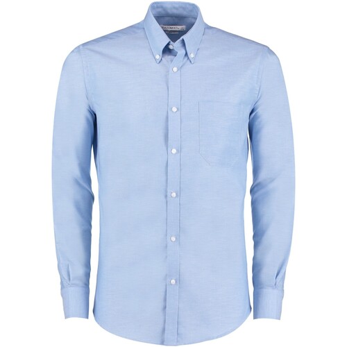 Vêtements Homme Chemises manches longues Kustom Kit K184 Bleu
