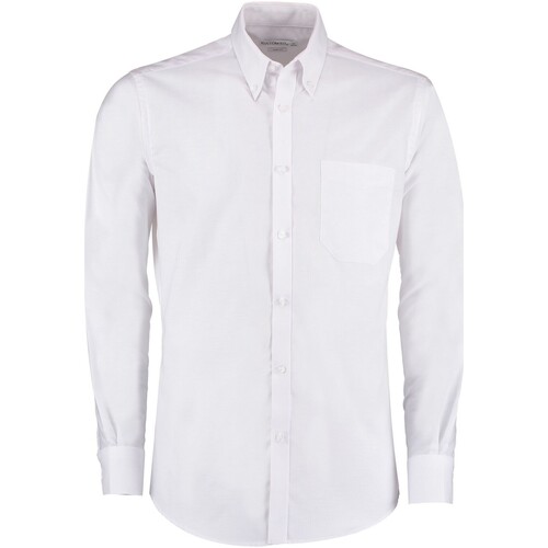 Vêtements Homme Chemises manches longues Kustom Kit K184 Blanc