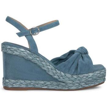 Chaussures Femme Espadrilles Surélevé : 9cm et plus V240988 Bleu