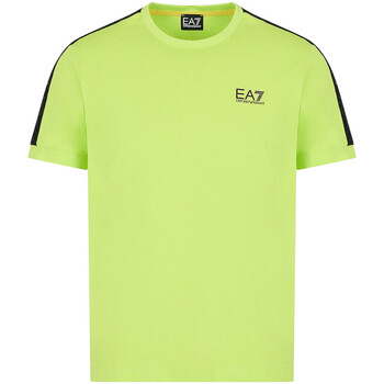 Vêtements Homme T-shirts manches courtes Emporio Flip Armani Kids leather buckle belt Weiß 3DPT35-PJ02Z Vert